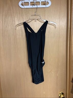 Speedo Black Racerback One-Piece Swimsuit